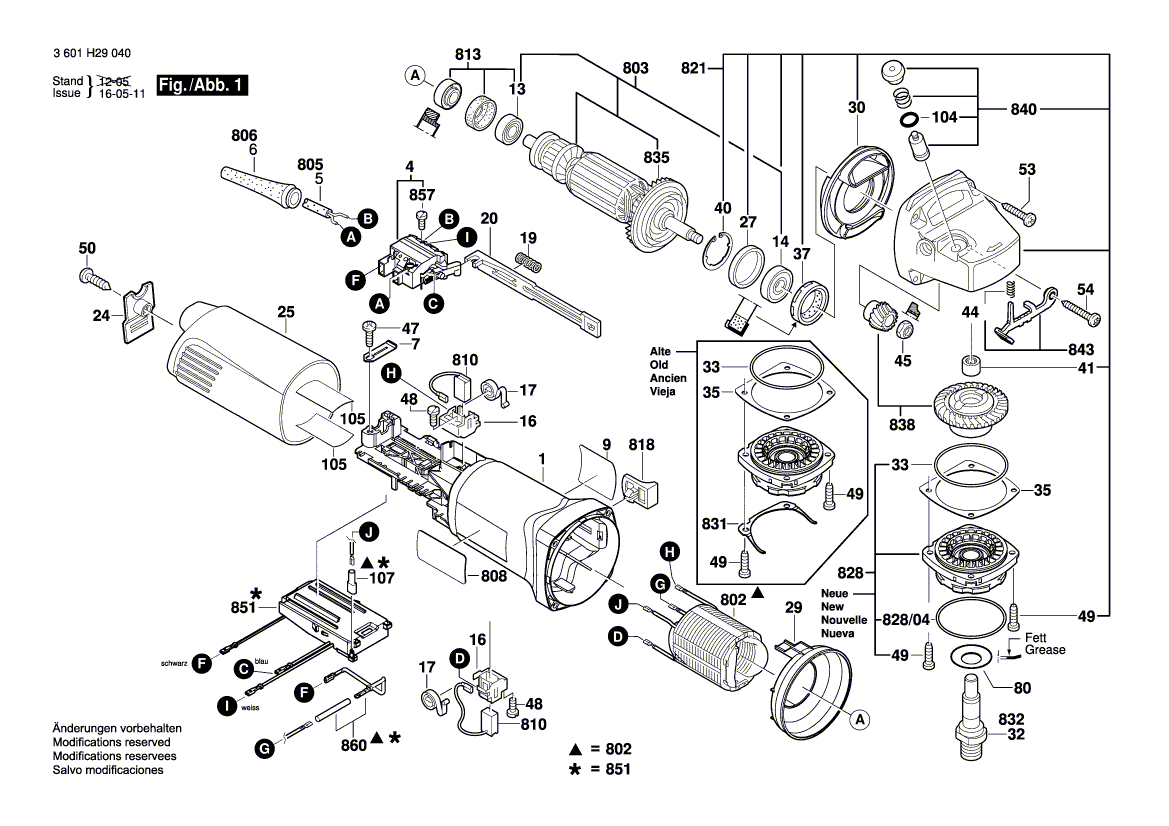 New Genuine Bosch 1619P07288 Bevel Gear Set