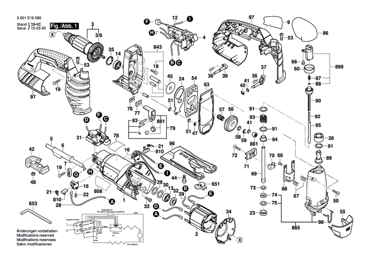 New Genuine Bosch 1619P07417 Speed governor