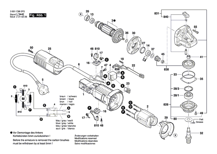 New Genuine Bosch 1619P07440 Ball Bearing