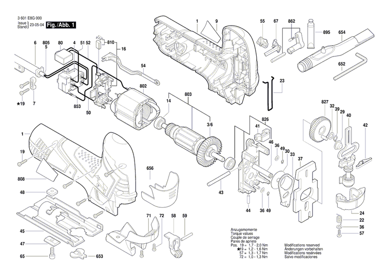 New Genuine Bosch 1619P07658 Switch Button