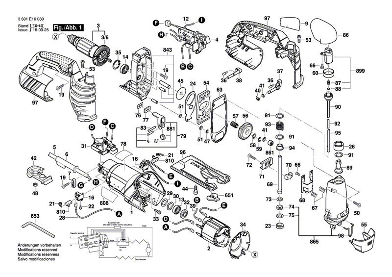 New Genuine Bosch 1619P07688 Switch