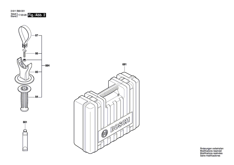 New Genuine Bosch 1619P07776 Clamping Band