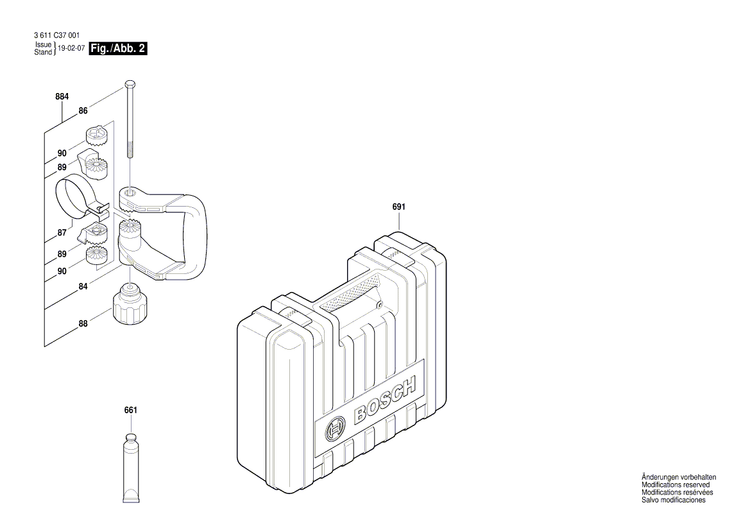 New Genuine Bosch 1619P07786 Support bracket