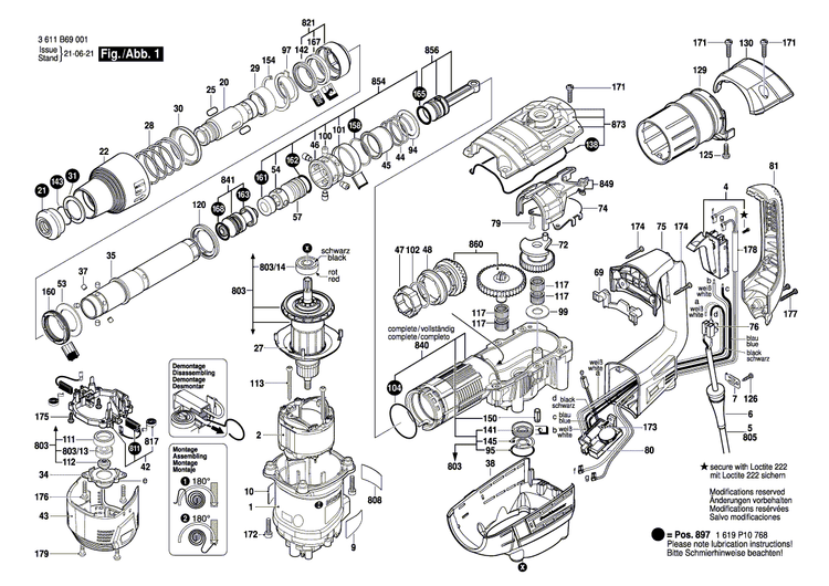New Genuine Bosch 1619P07815 Screw