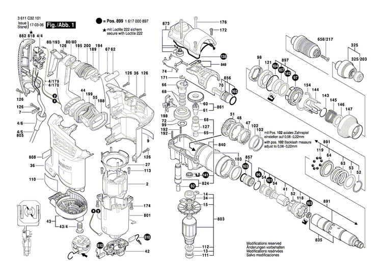 New Genuine Bosch 1619P08136 Field