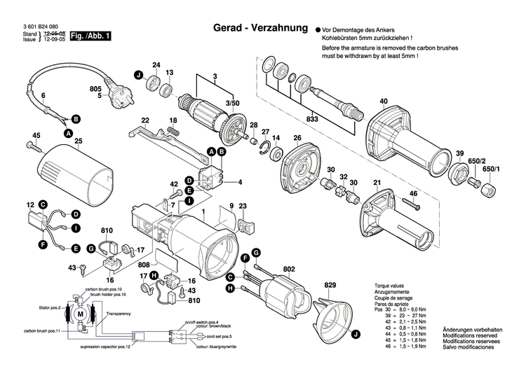 New Genuine Bosch 1619P08203 Armature