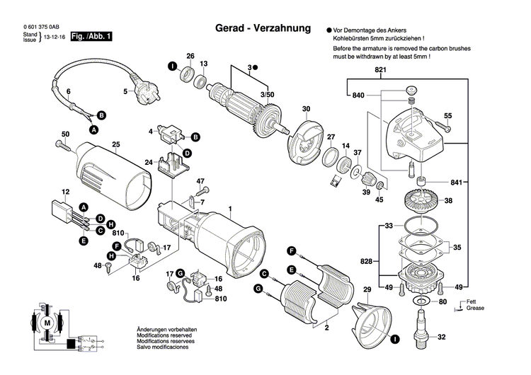 New Genuine Bosch 1619P08322 Field