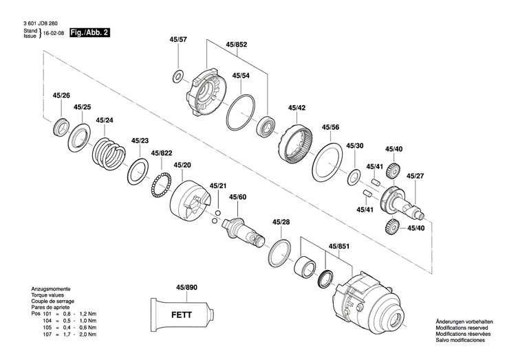 New Genuine Bosch 1619P08594 Stator