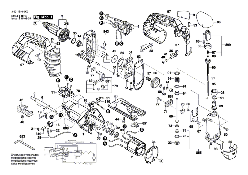 New Genuine Bosch 1619P08820 Connecting Cable