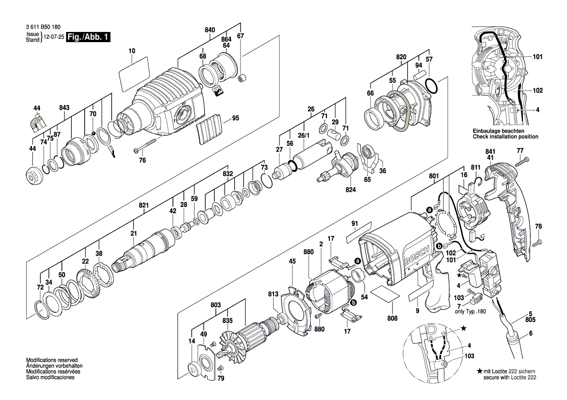 New Genuine Bosch 1619P08933 Connecting Cable
