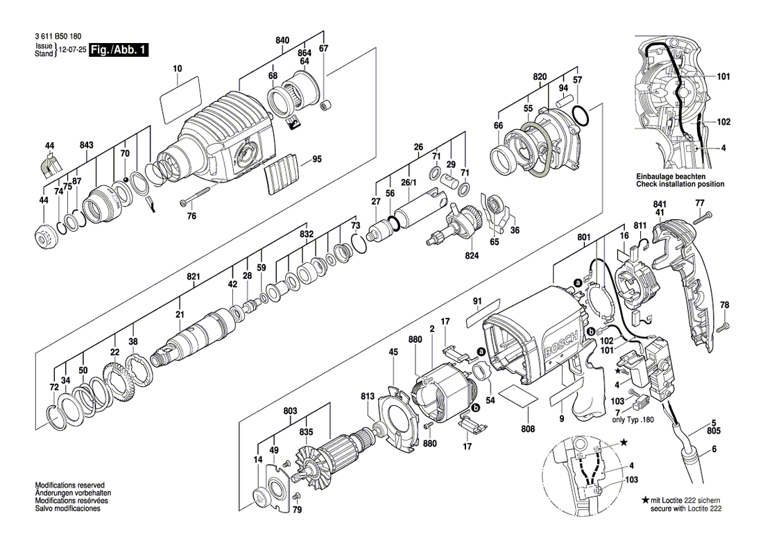 New Genuine Bosch 1619P08973 Intermediate Flange