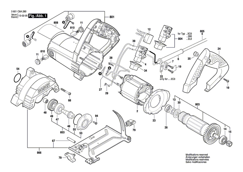 New Genuine Bosch 1619P09074 Switch