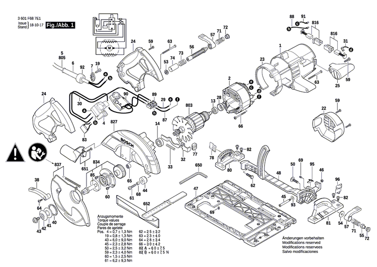 New Genuine Bosch 1619P09215 Hinge Bracket