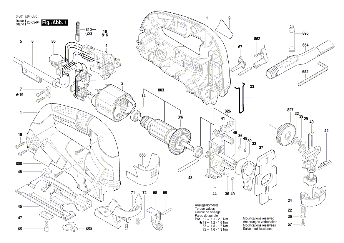 New Genuine Bosch 1619P09240 Nameplate