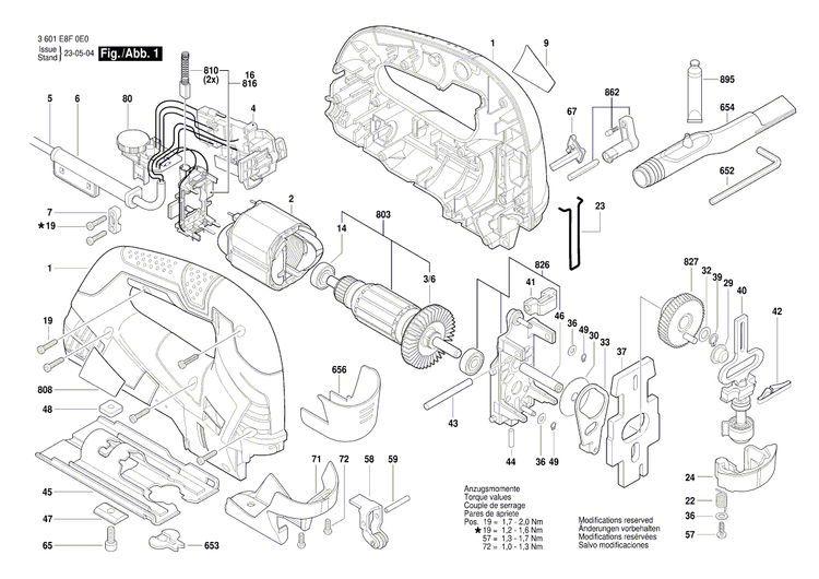 New Genuine Bosch 1619P09240 Nameplate