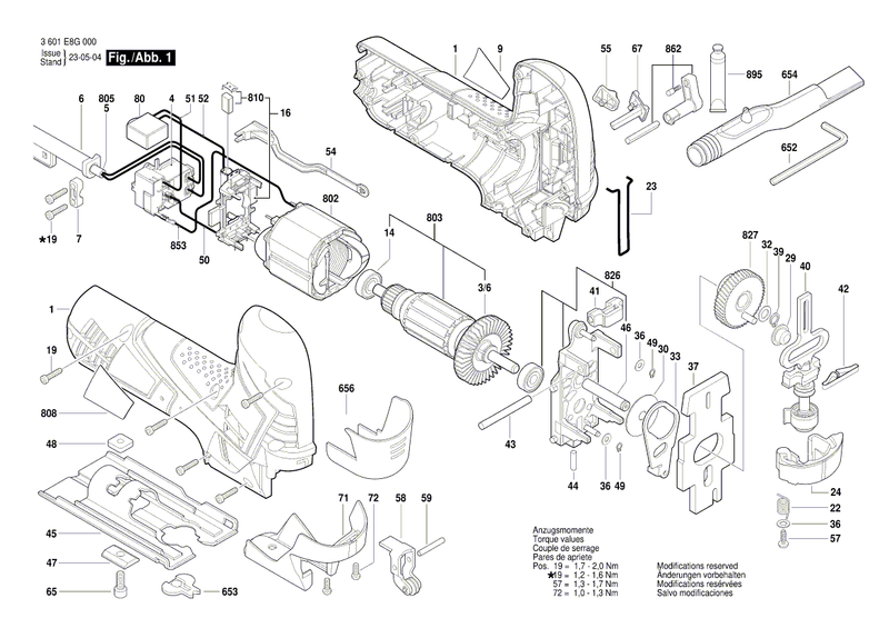 New Genuine Bosch 1619P09403 Connecting Cable
