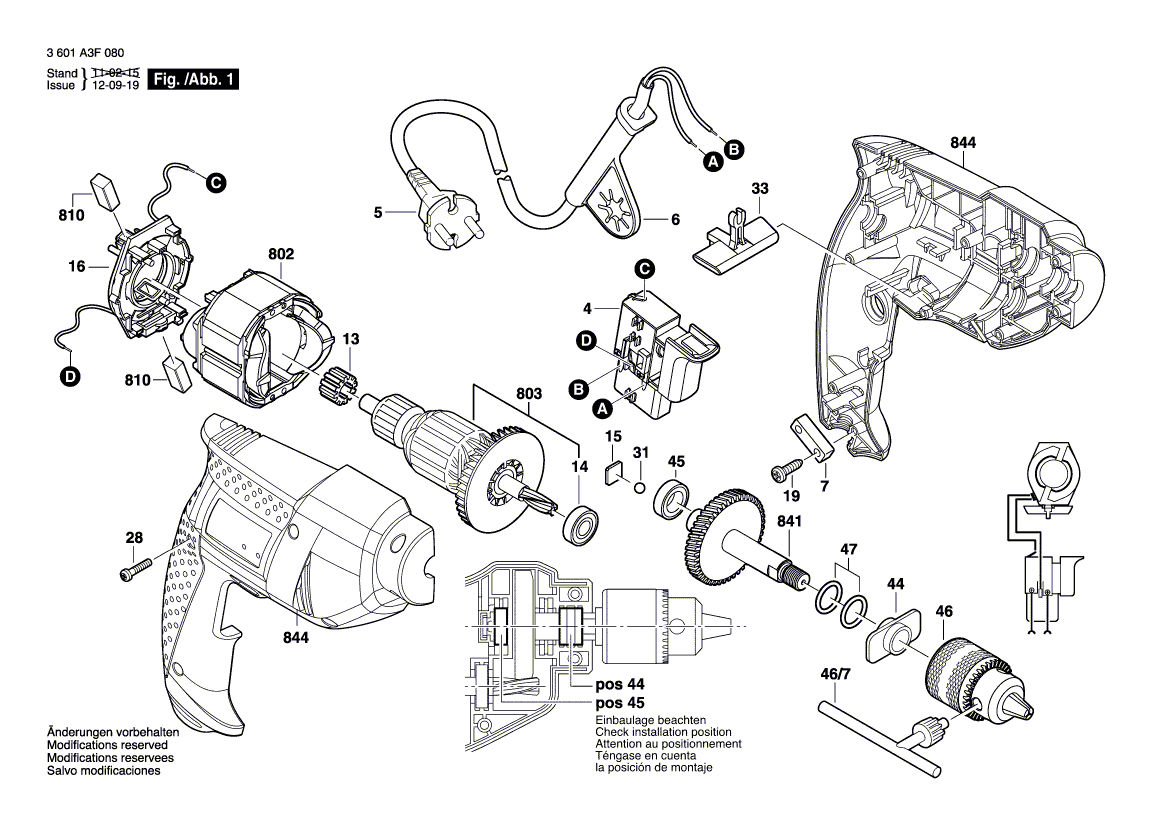 New Genuine Bosch 1619P09439 Housing Set