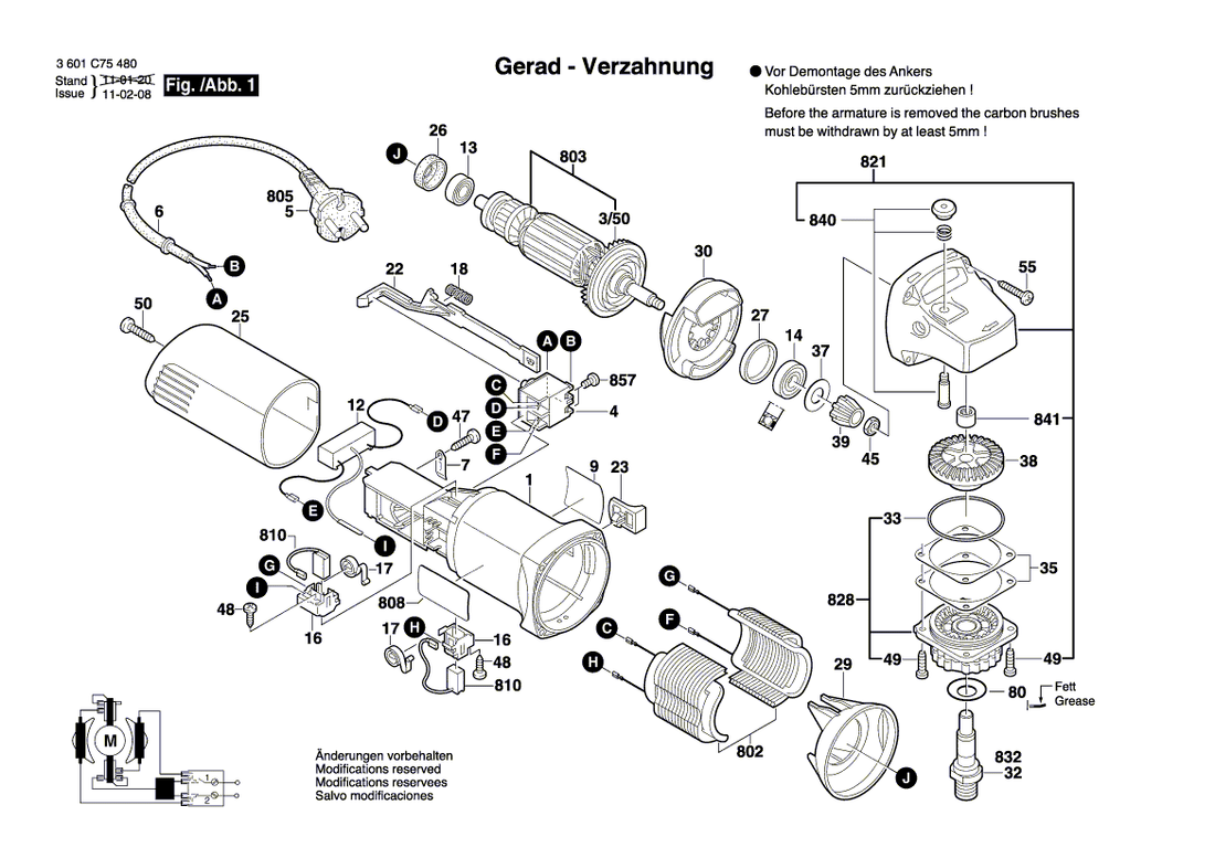 New Genuine Bosch 1619P09446 Field