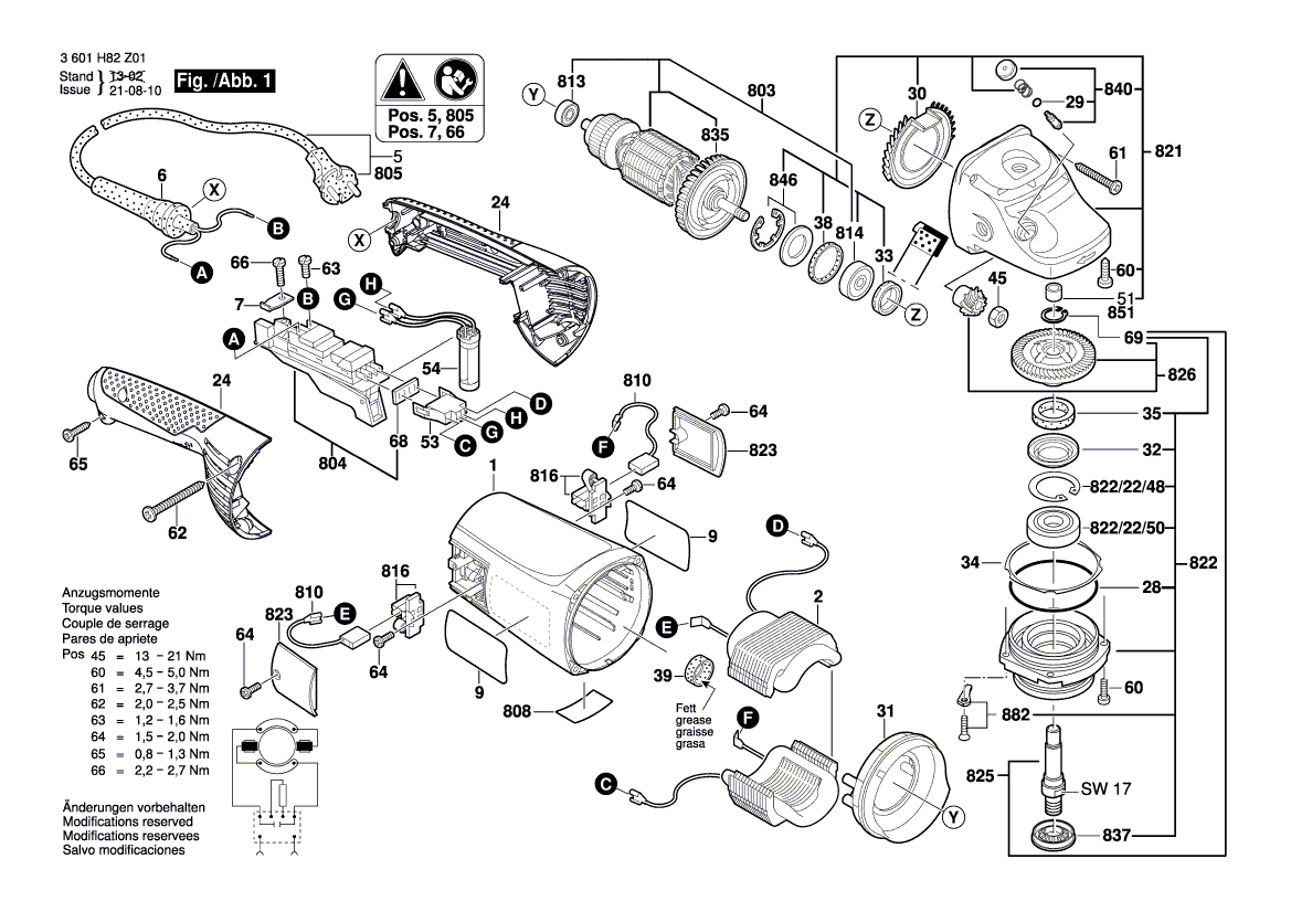 New Genuine Bosch 1619P09483 Bevel Gear Set