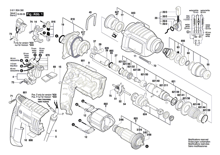 New Genuine Bosch 1619P09620 Gear Housing