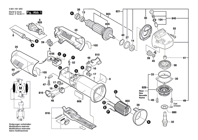 New Genuine Bosch 1619P09637 Nameplate