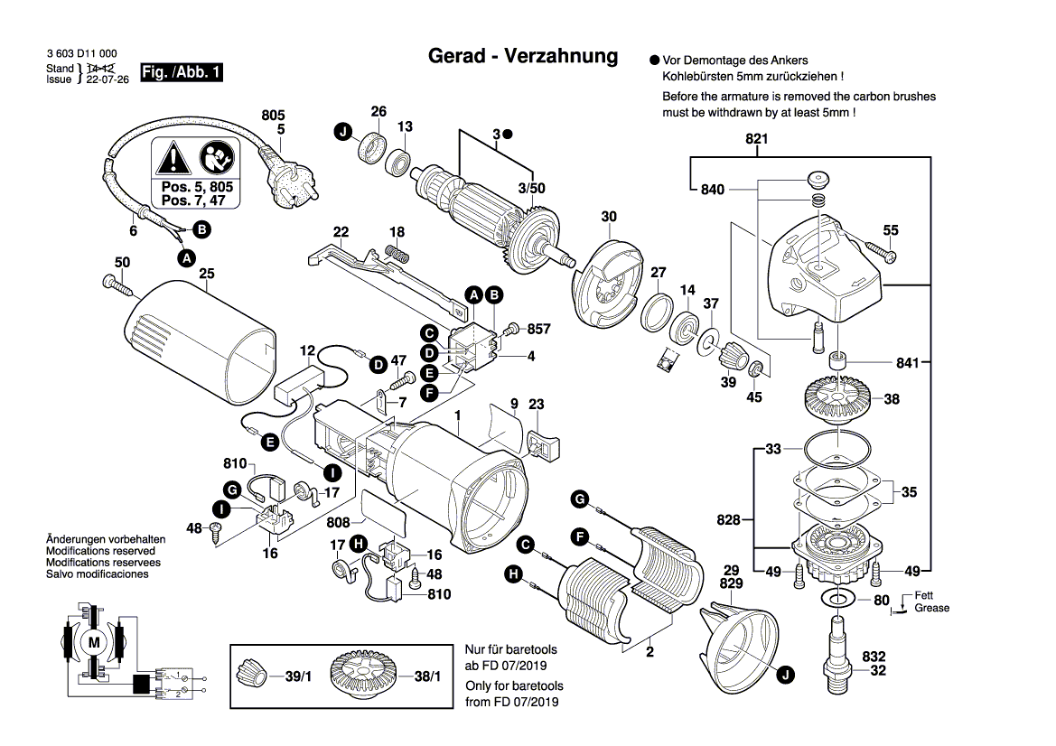 New Genuine Bosch 1619P09885 Manufacturer's nameplate