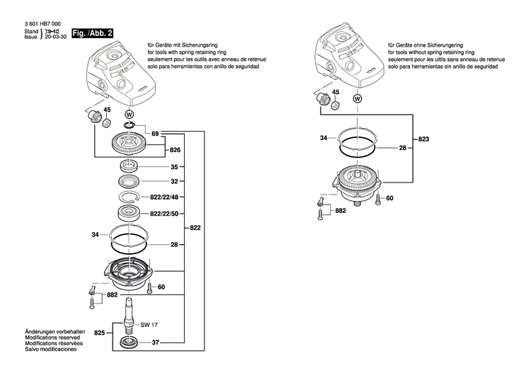 New Genuine Bosch 1619P09887 Motor Housing