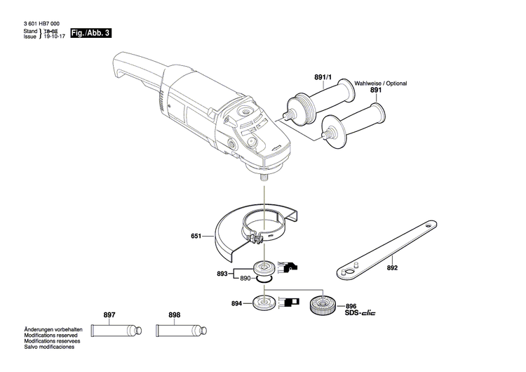 New Genuine Bosch 1619P09887 Motor Housing