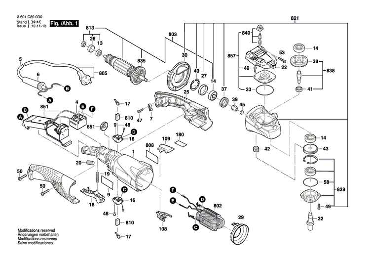 New Genuine Bosch 1619P09951 Field