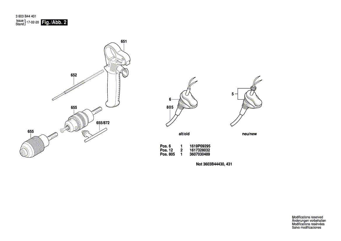 New Genuine Bosch 1619P09981 Nameplate