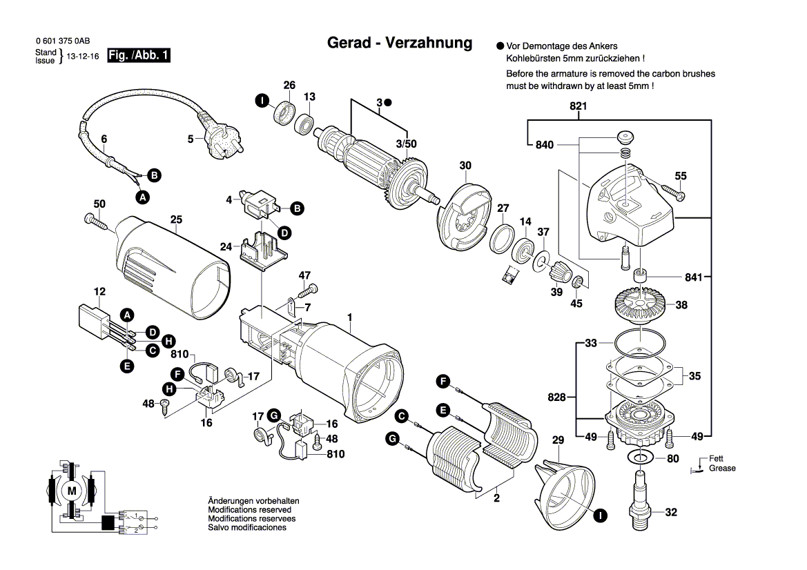New Genuine Bosch 1619P09984 Switch