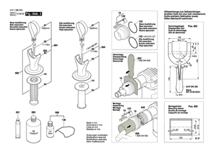 New Genuine Bosch 1619P10300 Handle