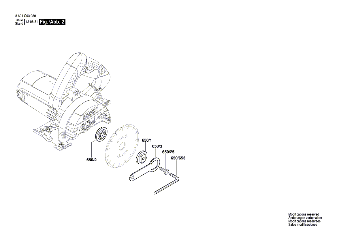 New Genuine Bosch 1619P10366 Connecting Cable