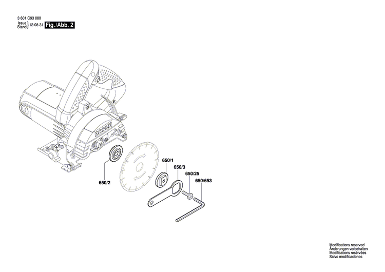 New Genuine Bosch 1619P10366 Connecting Cable