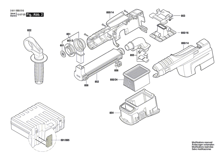New Genuine Bosch 1619P10412 Manufacturer's nameplate