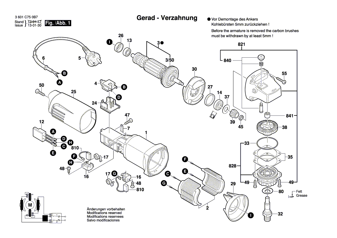 New Genuine Bosch 1619P10717 Gear Housing