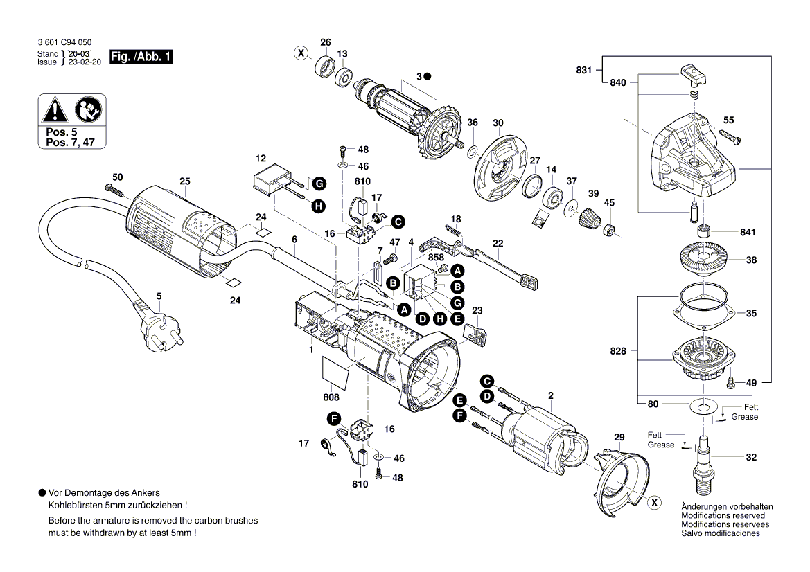 New Genuine Bosch 1619P10947 Armature