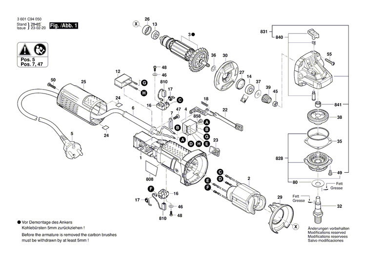 New Genuine Bosch 1619P10947 Armature