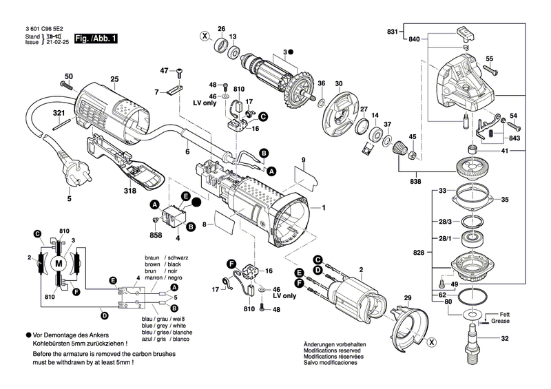 New Genuine Bosch 1619P10979 Pin