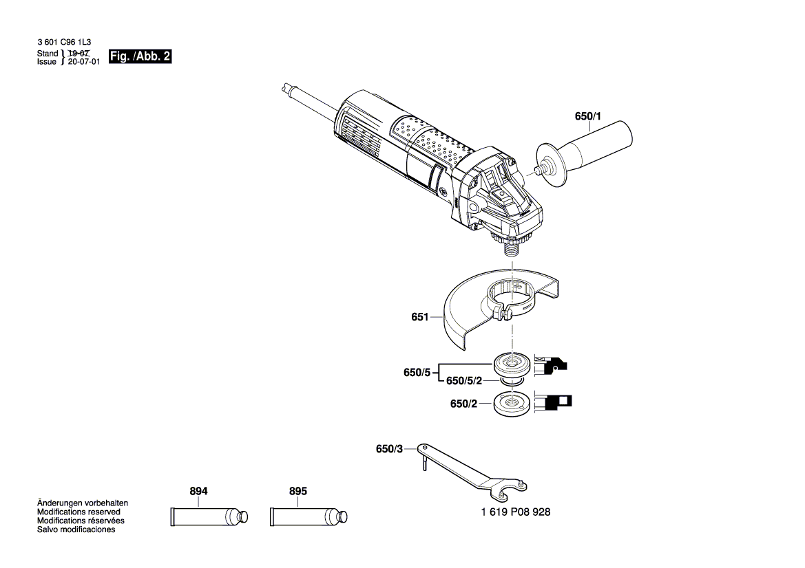 New Genuine Bosch 1619P11021 Nameplate