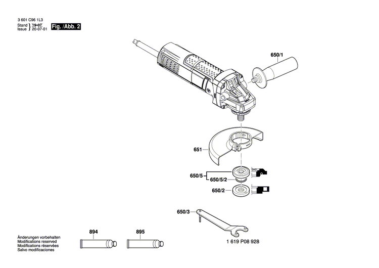 New Genuine Bosch 1619P11021 Nameplate