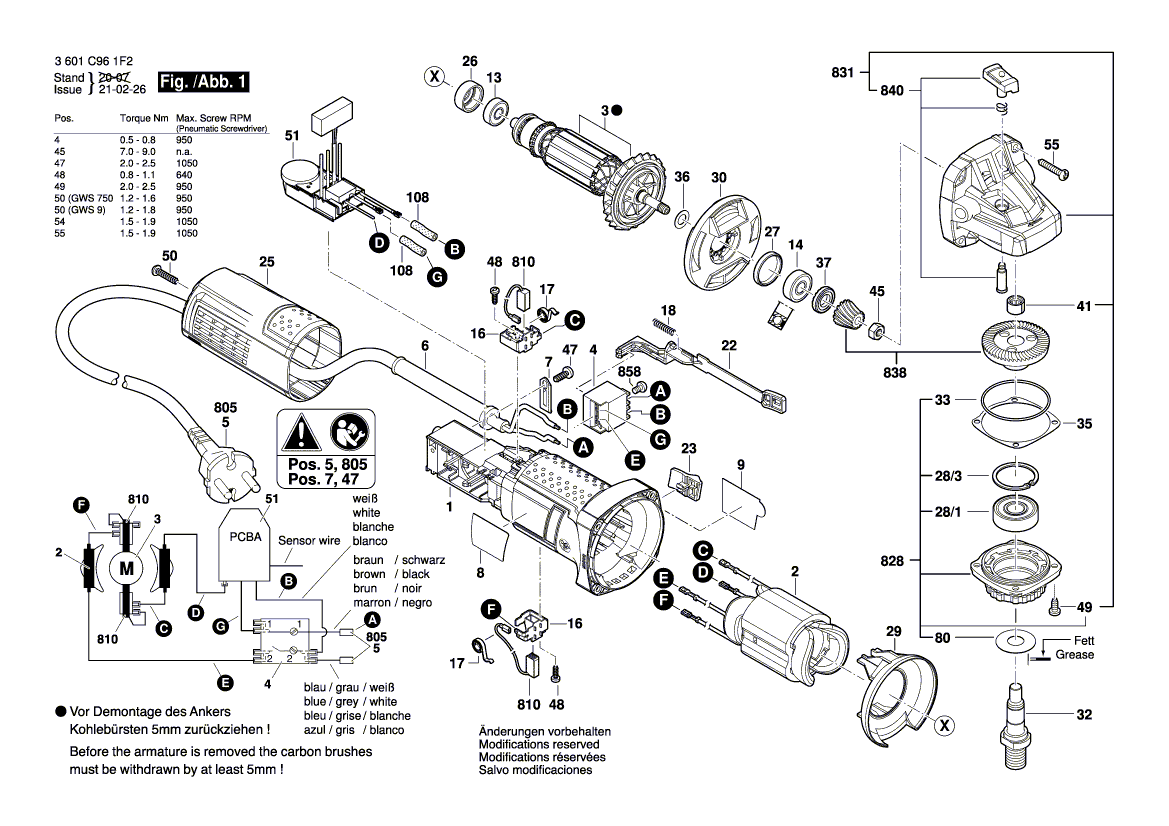 New Genuine Bosch 1619P11122 Gear Housing