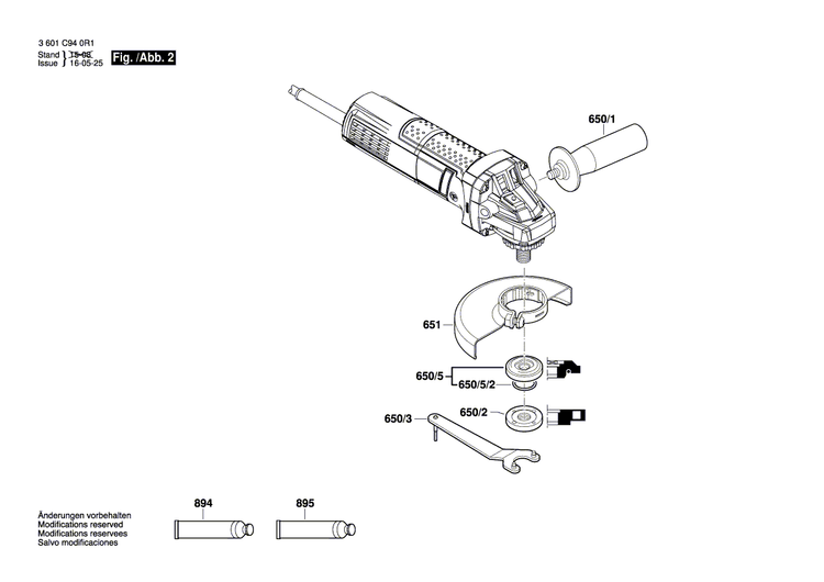 New Genuine Bosch 1619P11133 Manufacturer's nameplate