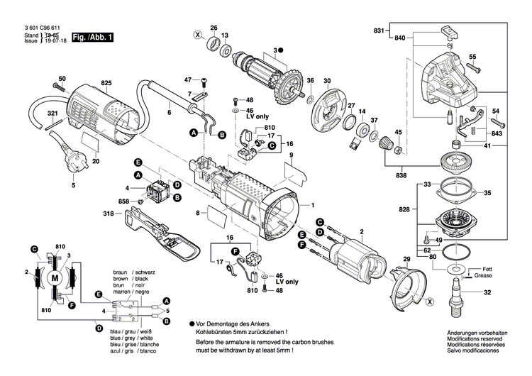 New Genuine Bosch 1619P11182 Nameplate