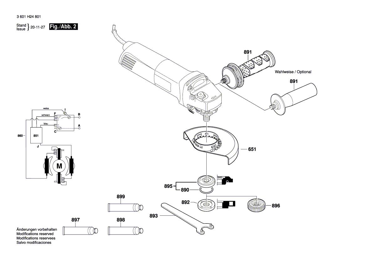 New Genuine Bosch 1619P11242 Motor Housing