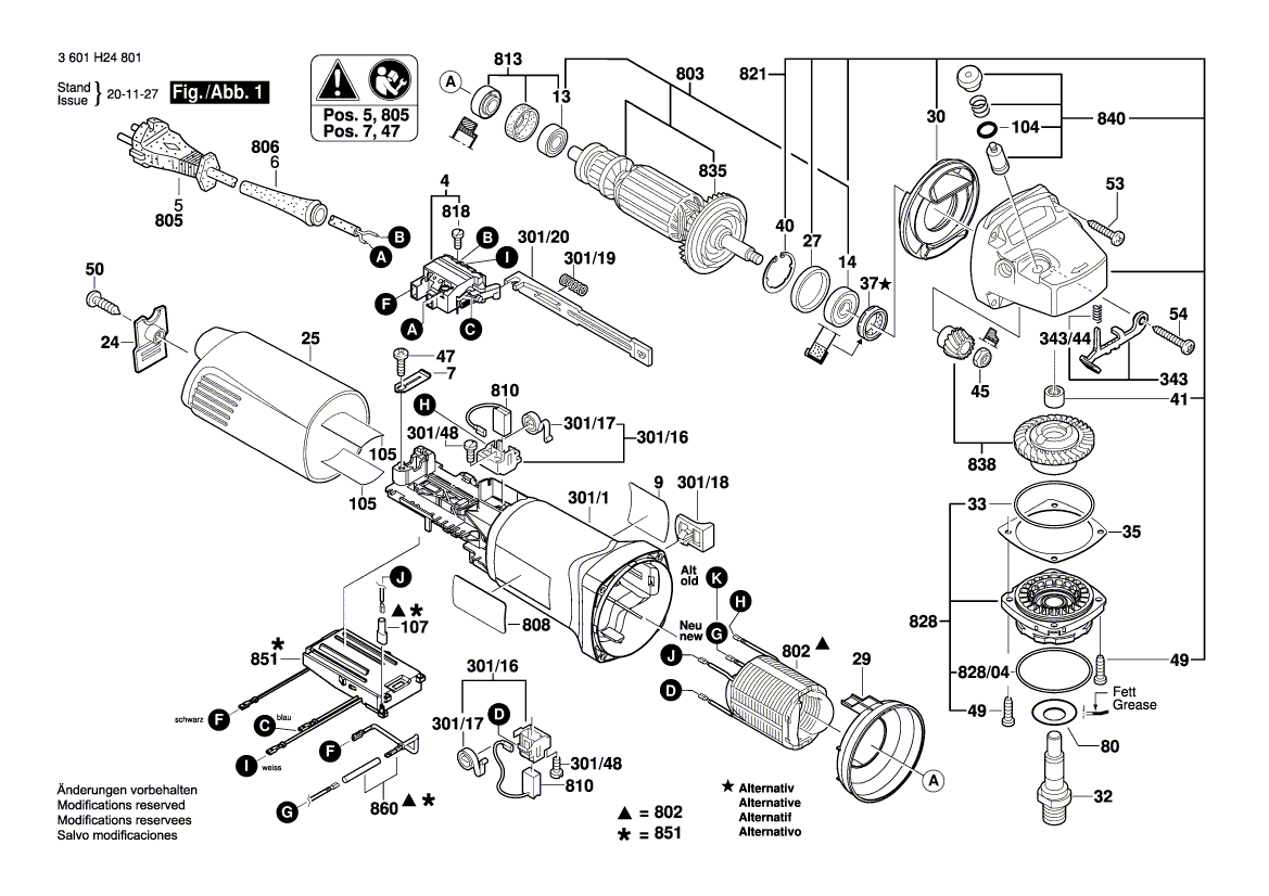 New Genuine Bosch 1619P11242 Motor Housing