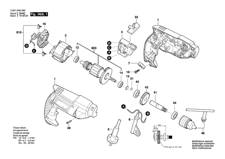 New Genuine Bosch 1619P11352 Housing Section