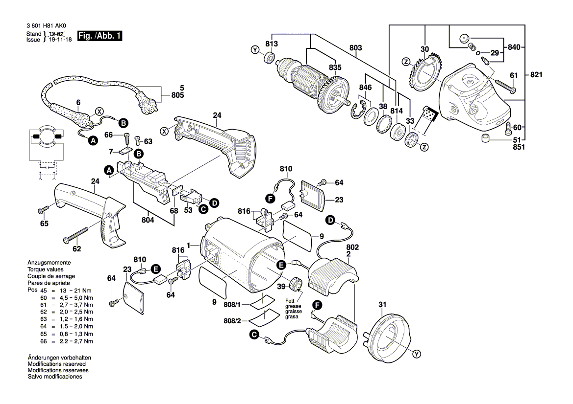 New Genuine Bosch 1619P11718 Motor Housing