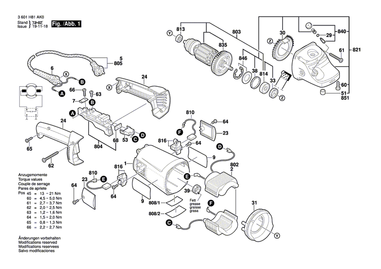 New Genuine Bosch 1619P11718 Motor Housing