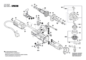 New Genuine Bosch 1619P11742 Motor Housing